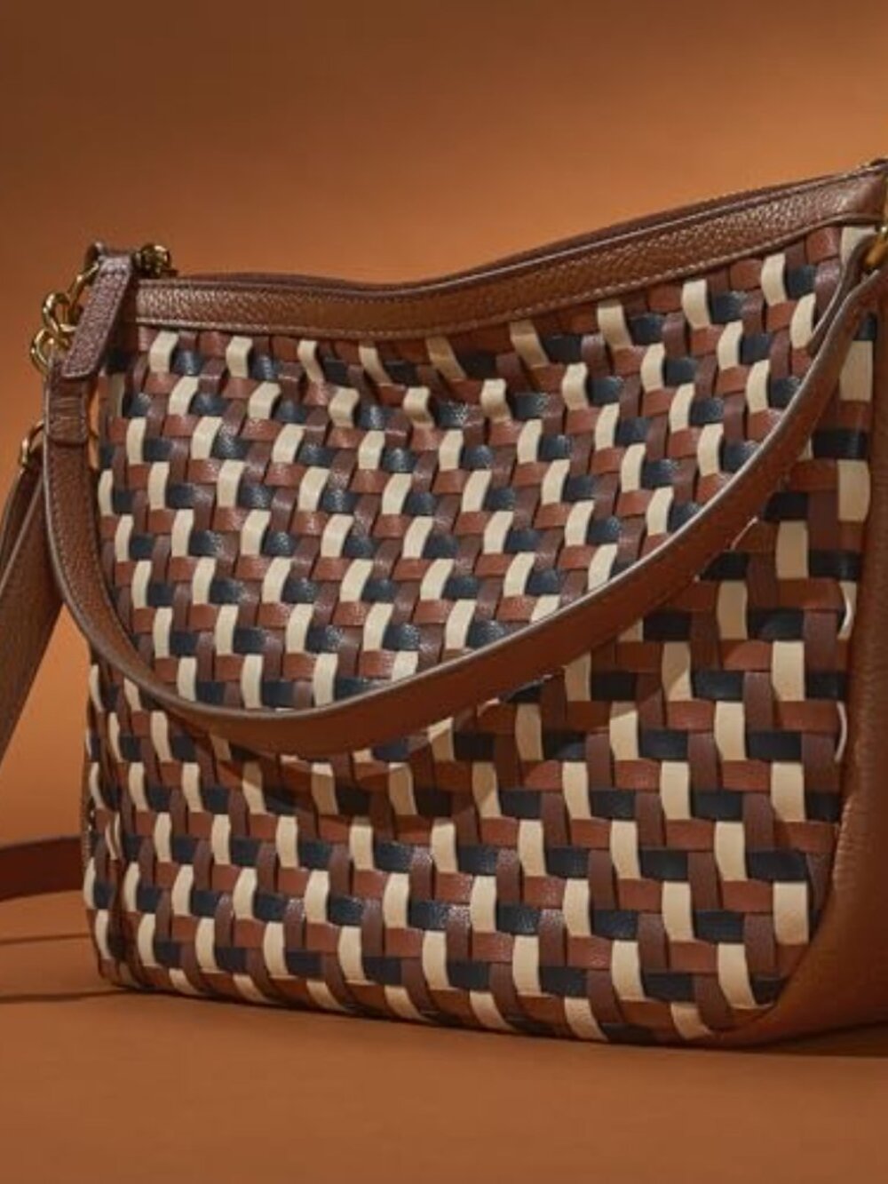 Genuine Leather Crossbody Purse with Adjustable Strap - Picture 4 of 7